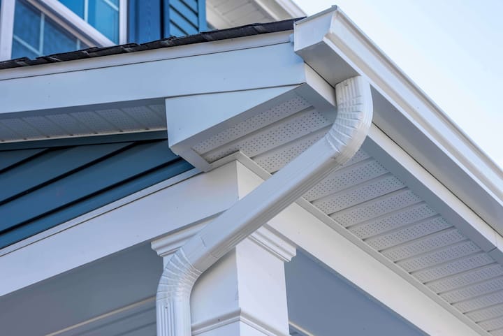 Cheap and durable vinyl gutters installation in Concord